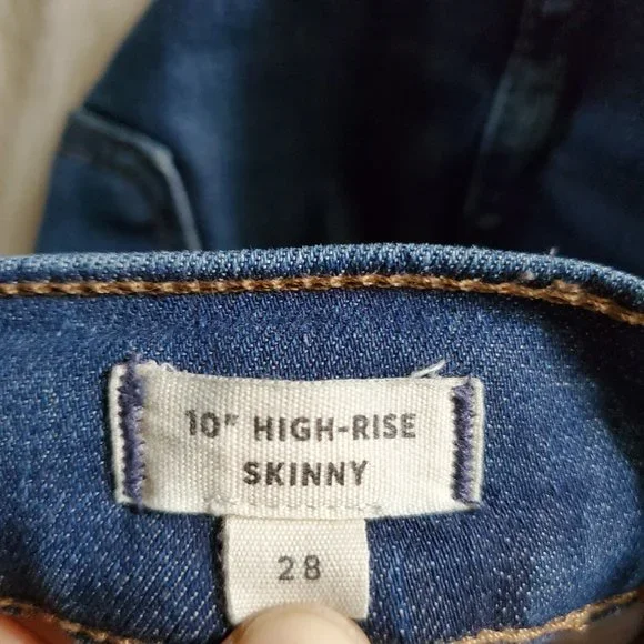 Madewell 10 High-Rise Skinny Jeans in Brockton Wash Size 28 EUC